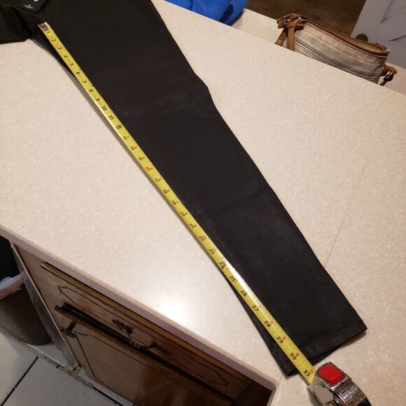 NWT Flying Monkey Black Waxed Coated High Rise Jeggings Jeans Sz 30 - Picture 11 of 11